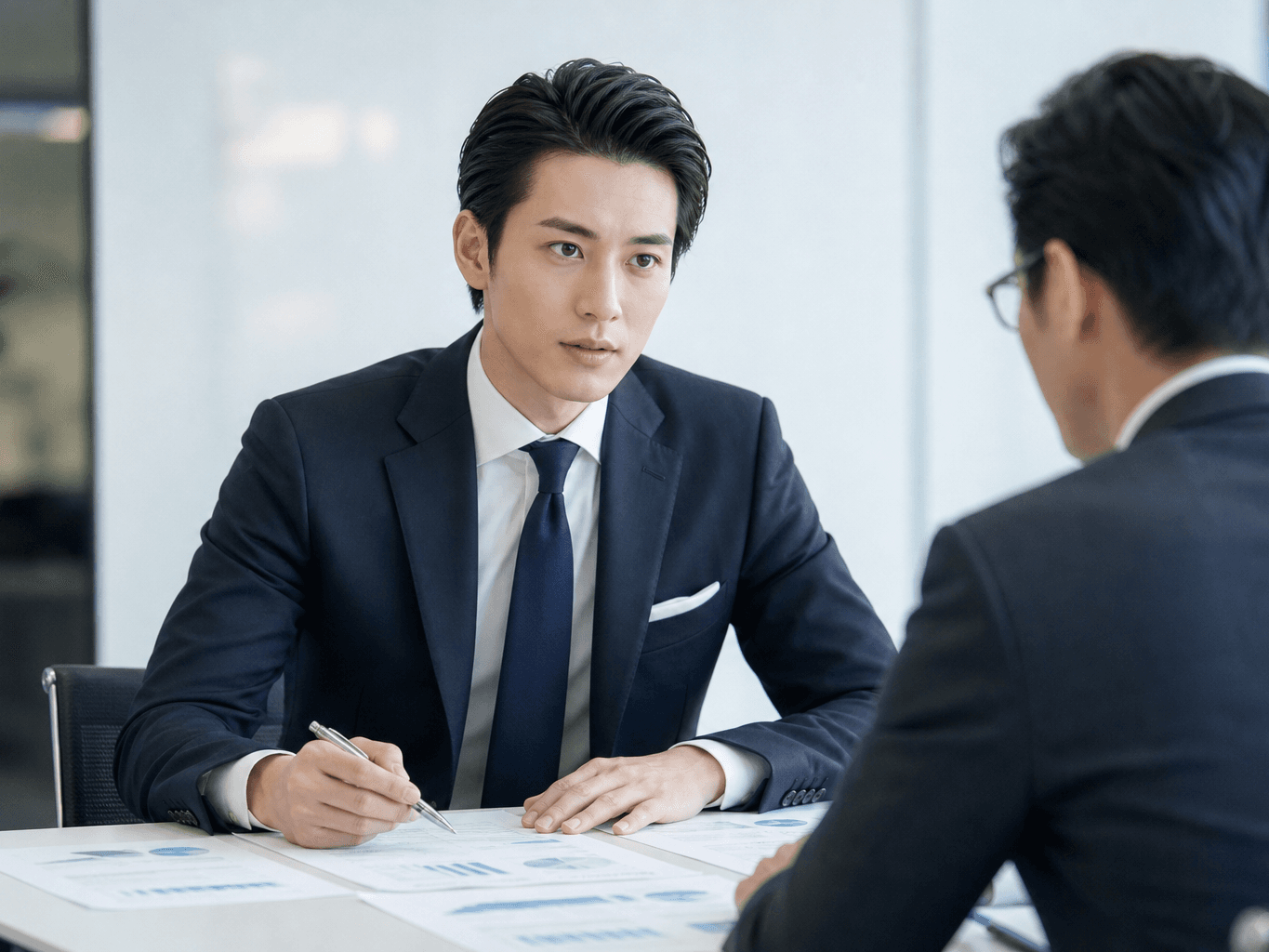 監査対応をする経理担当者 - Accounting Staff Reviewing Documents During an Audit