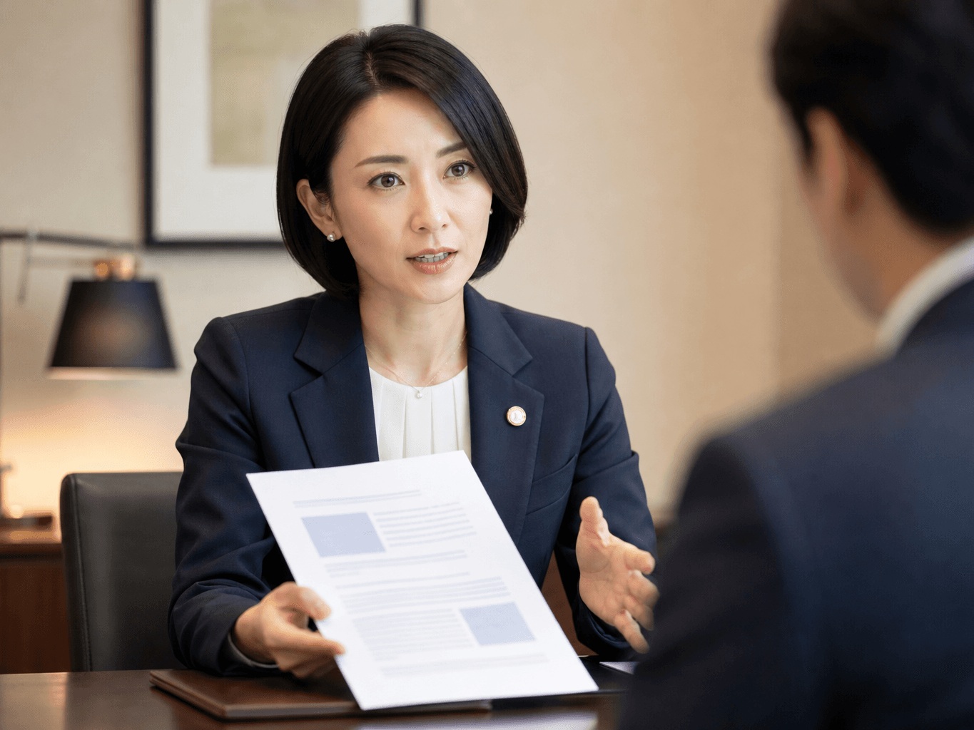 法律相談に応じる弁護士 - Lawyer Providing Legal Consultation