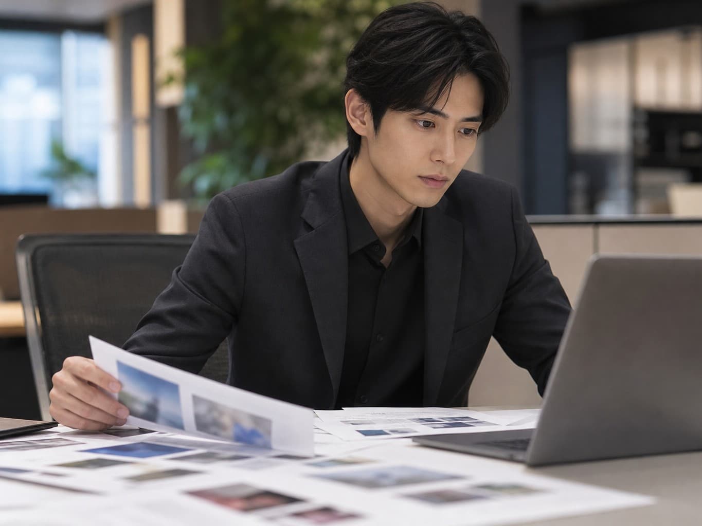 記者向けの資料を準備する広報担当 - PR staff preparing a press release